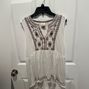 Embroidered Tank